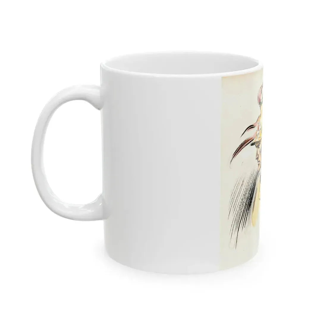 Flash Gordon Illustration (circa 1930s) - White Coffee Mug - Go Mug Yourself