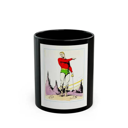 Flash Gordon Print (Puck -- The Comic Weekly, 1939) - Black Coffee Mug 11oz - Go Mug Yourself