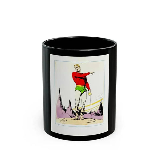 Flash Gordon Print (Puck -- The Comic Weekly, 1939) - Black Coffee Mug 11oz - Go Mug Yourself