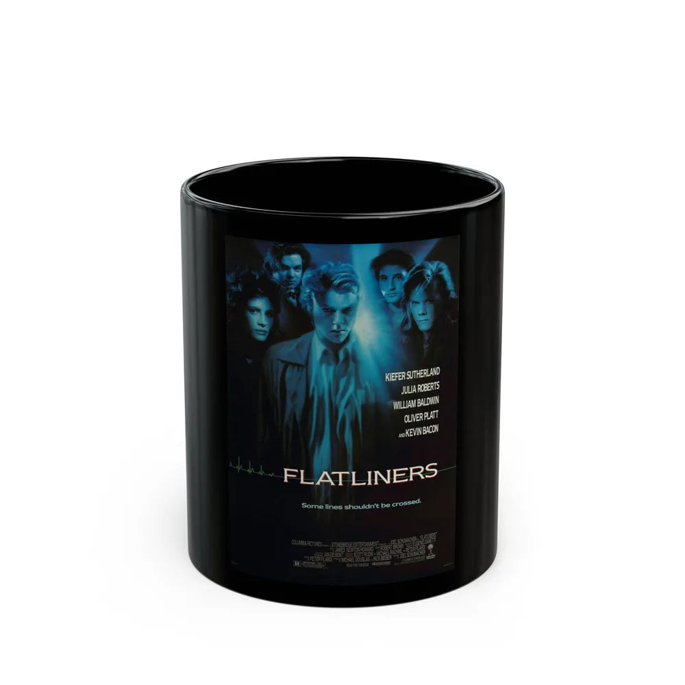 FLATLINERS 1990 Movie Poster - Black Coffee Mug-11oz-Go Mug Yourself