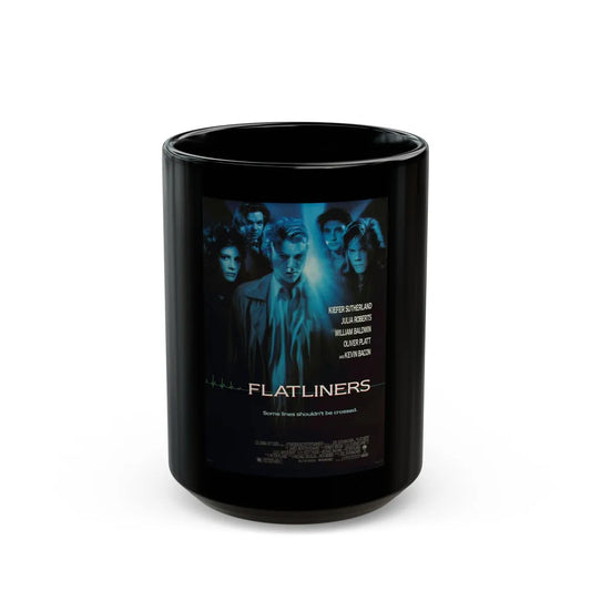 FLATLINERS 1990 Movie Poster - Black Coffee Mug-15oz-Go Mug Yourself