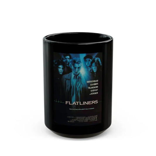 FLATLINERS 1990 Movie Poster - Black Coffee Mug 15oz - Go Mug Yourself
