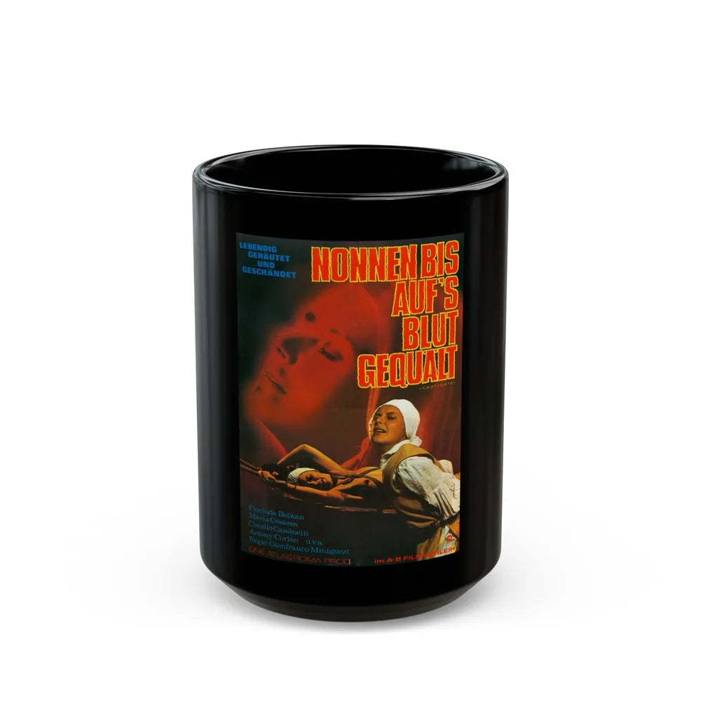 FLAVIA THE HERETIC (GERMAN) 1974 Movie Poster - Black Coffee Mug-15oz-Go Mug Yourself