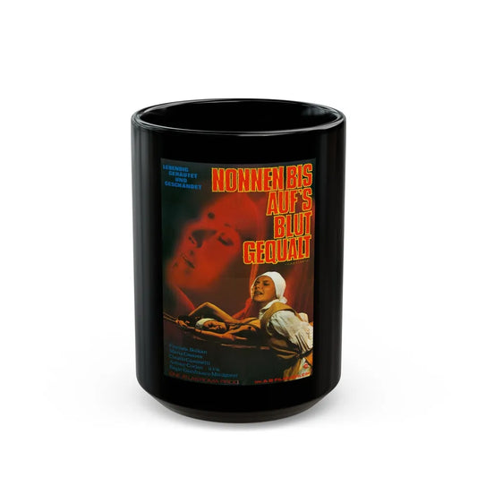 FLAVIA THE HERETIC (GERMAN) 1974 Movie Poster - Black Coffee Mug-15oz-Go Mug Yourself