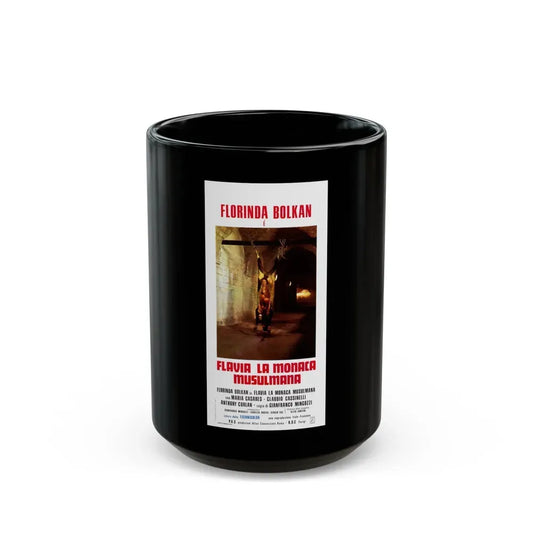FLAVIA THE HERETIC (ITALIAN) 1974 Movie Poster - Black Coffee Mug 15oz - Go Mug Yourself