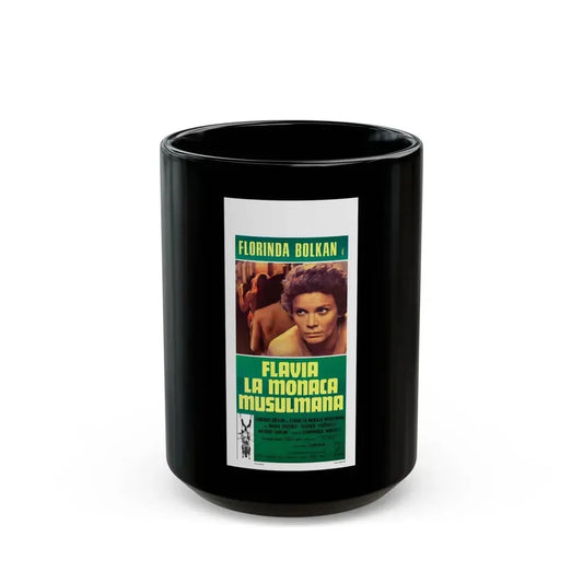 FLAVIA THE HERETIC (ITALIAN) (2) 1974 Movie Poster - Black Coffee Mug 15oz - Go Mug Yourself