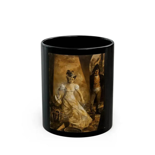 Fleeing the Crowd - Black Coffee Mug 11oz - Go Mug Yourself