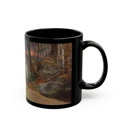 Fleeing the Fire, 1923 - Black Coffee Mug - Go Mug Yourself