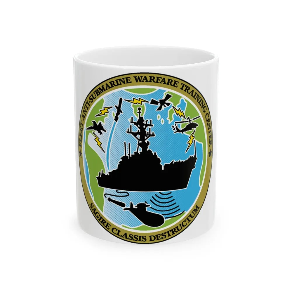 Fleet Anti Submarine Warfare Training Center (U.S. Navy) White Coffee Mug-11oz-Go Mug Yourself