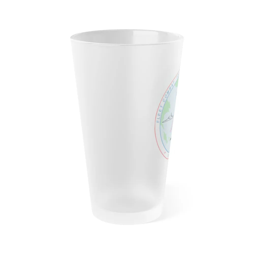 Fleet Combat Trng Ctr Atlantic Dam Neck (U.S. Navy) Frosted Pint Glass 16oz-Go Mug Yourself