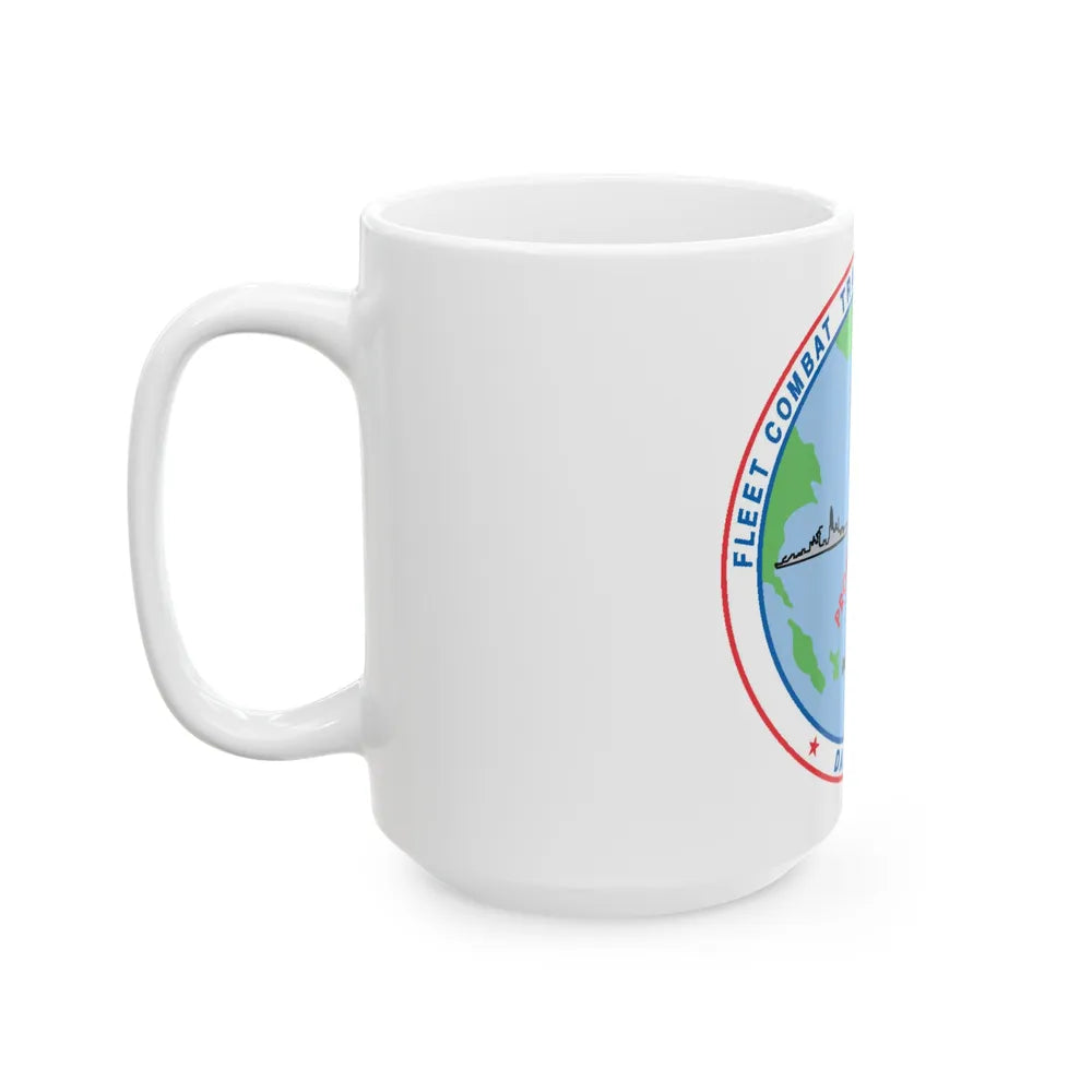 Fleet Combat Trng Ctr Atlantic Dam Neck (U.S. Navy) White Coffee Mug-Go Mug Yourself