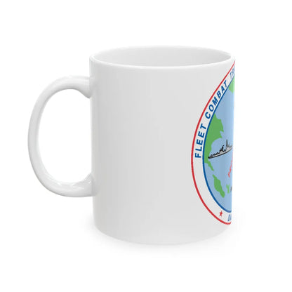 Fleet Combat Trng Ctr Atlantic Dam Neck (U.S. Navy) White Coffee Mug-Go Mug Yourself