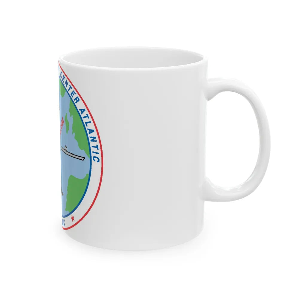 Fleet Combat Trng Ctr Atlantic Dam Neck (U.S. Navy) White Coffee Mug-Go Mug Yourself