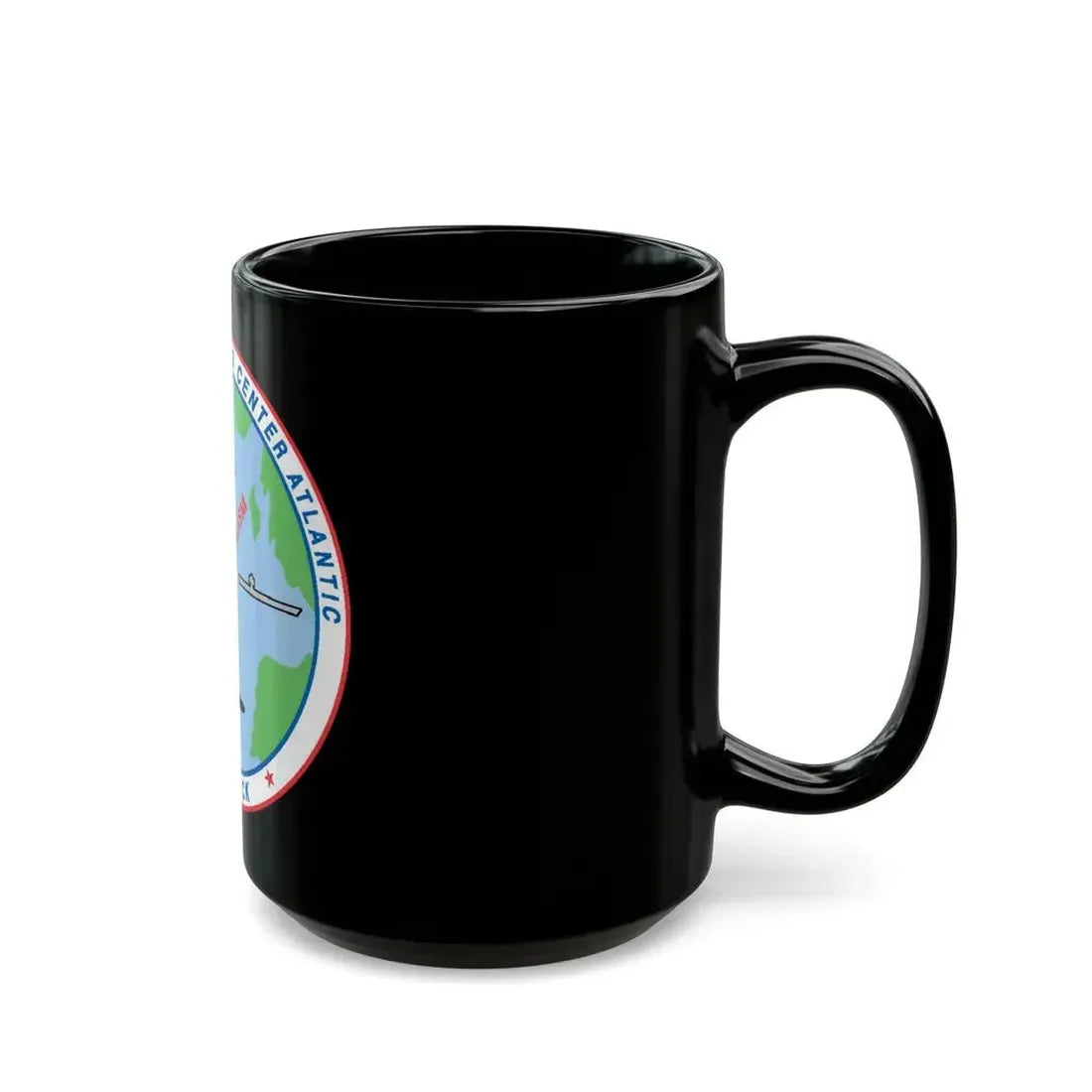 Fleet Combat Trng Ctr Atlantic Dam Neck (U.S. Navy) Black Coffee Mug - Go Mug Yourself