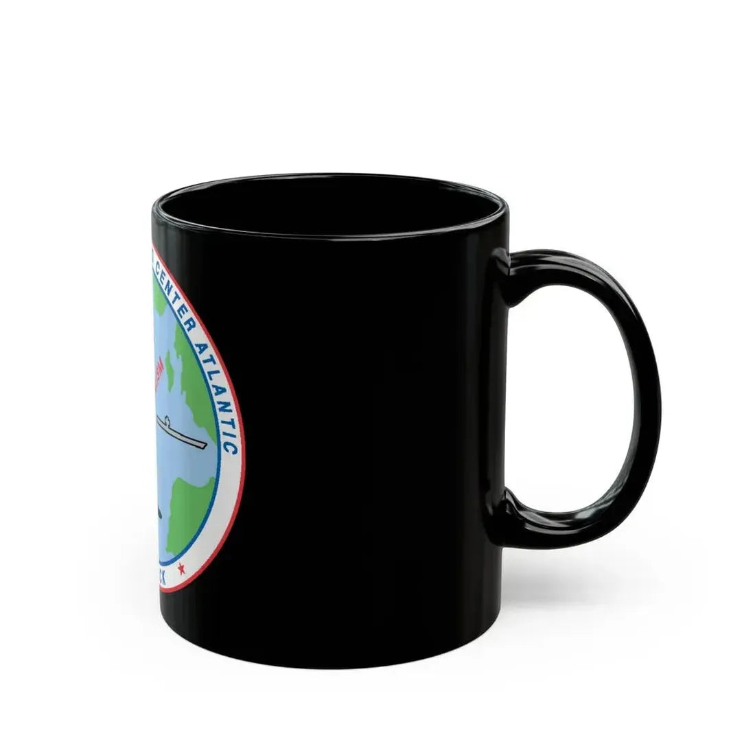 Fleet Combat Trng Ctr Atlantic Dam Neck (U.S. Navy) Black Coffee Mug - Go Mug Yourself