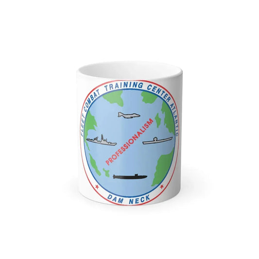 Fleet Combat Trng Ctr Atlantic Dam Neck (U.S. Navy) Color Changing Mug 11oz Default Title 11oz - Go Mug Yourself