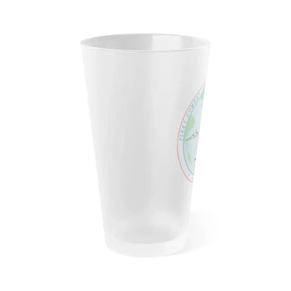Fleet Combat Trng Ctr Atlantic Dam Neck (U.S. Navy) Frosted Pint Glass 16oz - Go Mug Yourself