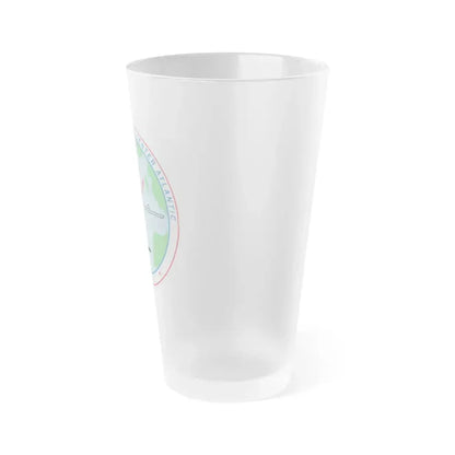 Fleet Combat Trng Ctr Atlantic Dam Neck (U.S. Navy) Frosted Pint Glass 16oz - Go Mug Yourself
