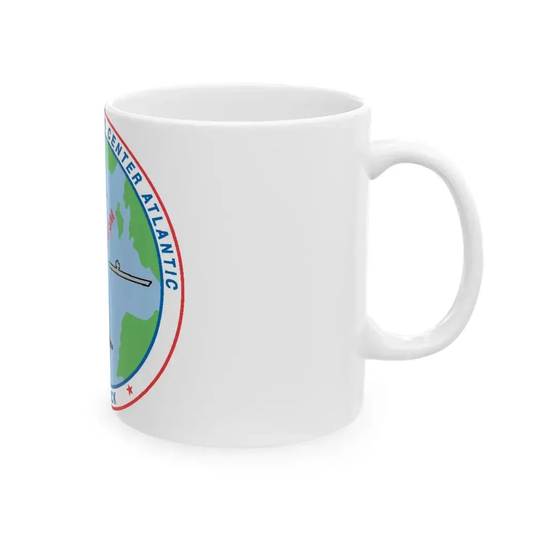 Fleet Combat Trng Ctr Atlantic Dam Neck (U.S. Navy) White Coffee Mug - Go Mug Yourself