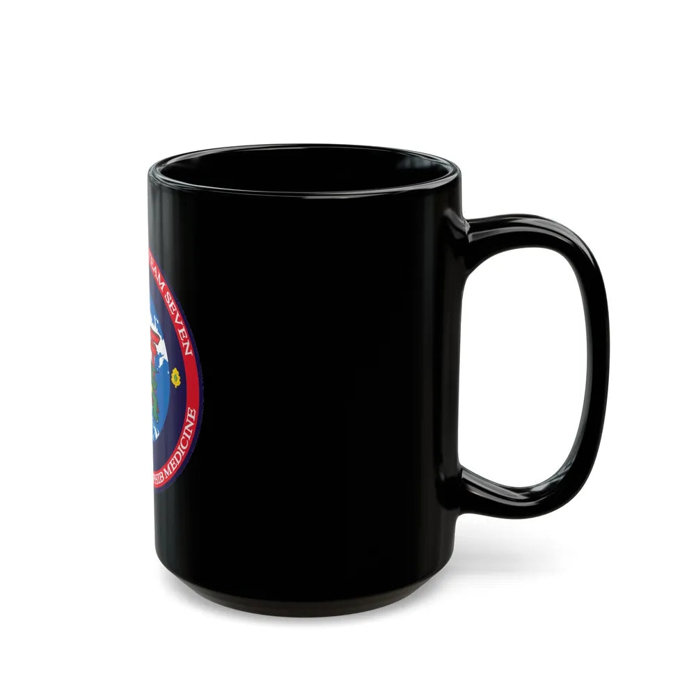 Fleet Surgical Team 7 (U.S. Navy) Black Coffee Mug-Go Mug Yourself