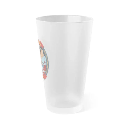 Fleet Weather Center San Diego (U.S. Navy) Frosted Pint Glass 16oz - Go Mug Yourself