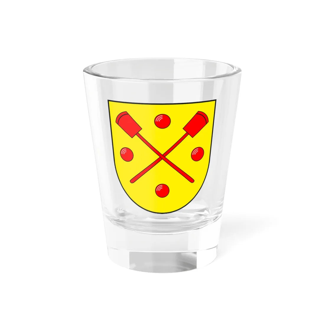 Flerden wappen (Switzerland) (Coat of Arms) Shot Glass 1.5oz 1.5oz - Go Mug Yourself