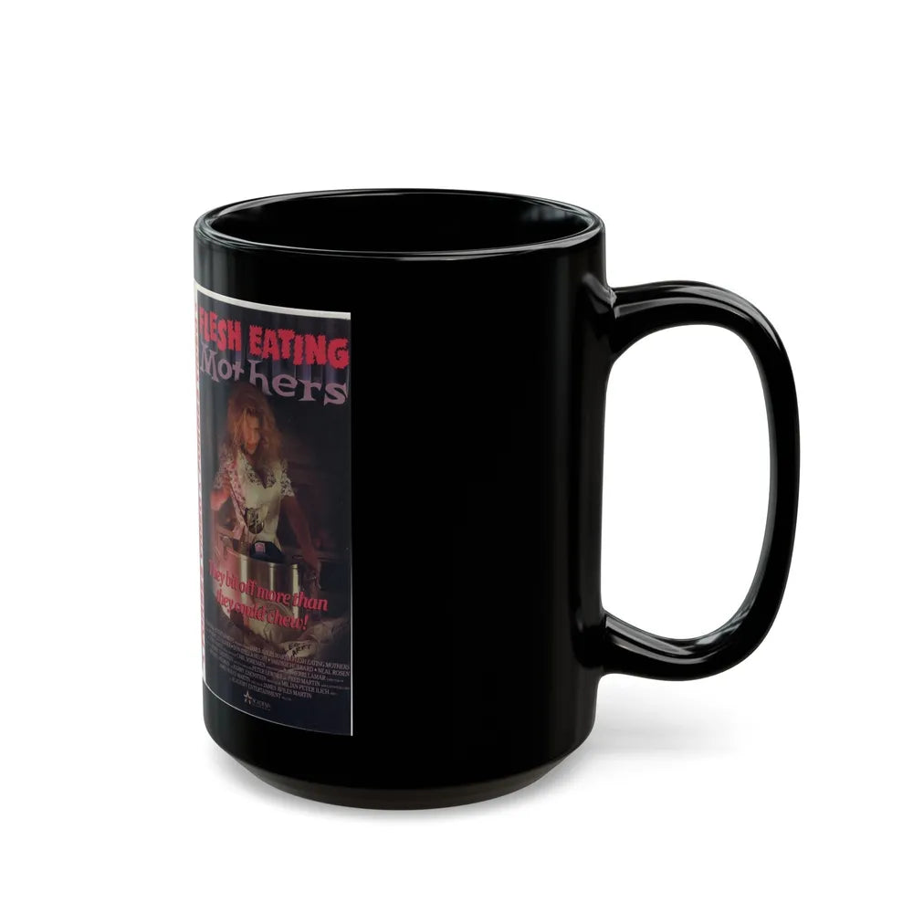 FLESH EATING MOTHERS (VHS COVER) - Black Coffee Mug-Go Mug Yourself