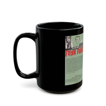 FLESH FEAST (VHS COVER) - Black Coffee Mug-Go Mug Yourself