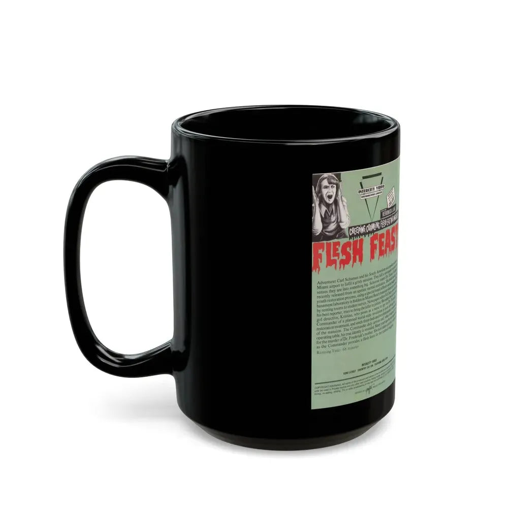 FLESH FEAST (VHS COVER) - Black Coffee Mug - Go Mug Yourself