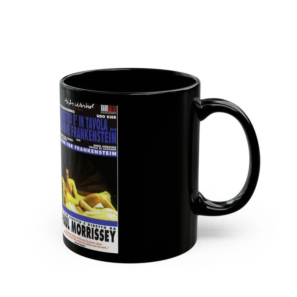 FLESH FOR FRANKENSTEIN (VHS COVER) - Black Coffee Mug-Go Mug Yourself