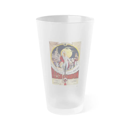 FLESH GORDON 1974 Movie Poster - Frosted Pint Glass 16oz 16oz Frosted - Go Mug Yourself