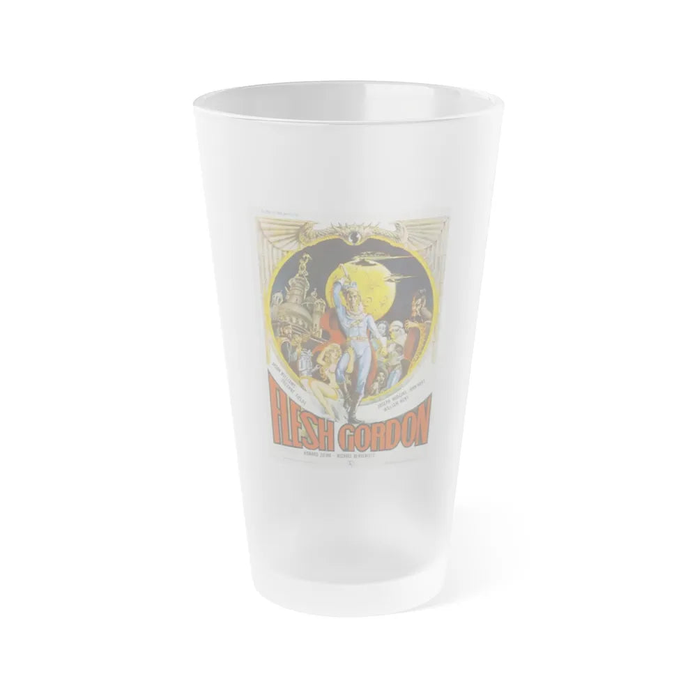 FLESH GORDON (2) 1974 Movie Poster - Frosted Pint Glass 16oz-16oz-Frosted-Go Mug Yourself