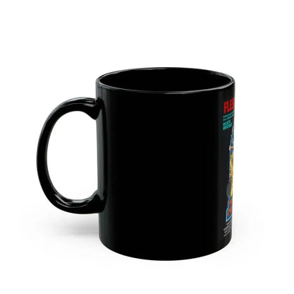 FLESH GORDON MEETS THE COSMIC CHEERLEADERS 1990 Movie Poster - Black Coffee Mug - Go Mug Yourself