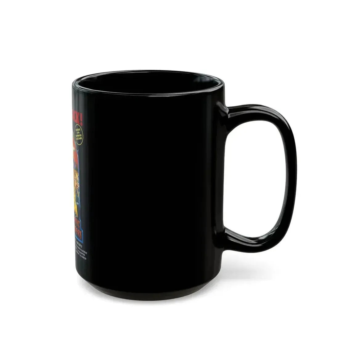 FLESH GORDON MEETS THE COSMIC CHEERLEADERS 1990 Movie Poster - Black Coffee Mug - Go Mug Yourself