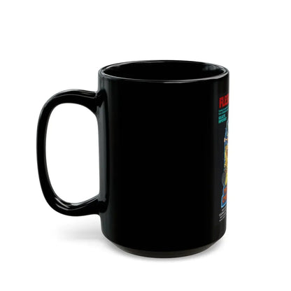 FLESH GORDON MEETS THE COSMIC CHEERLEADERS 1990 Movie Poster - Black Coffee Mug - Go Mug Yourself