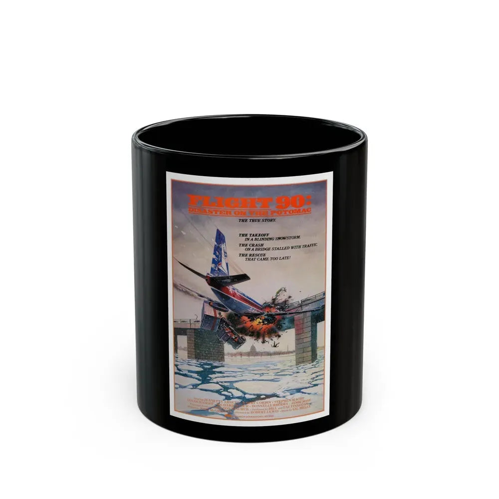 FLIGHT 90 1984 Movie Poster - Black Coffee Mug 11oz - Go Mug Yourself