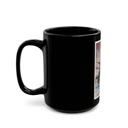 FLIGHT 90 1984 Movie Poster - Black Coffee Mug-Go Mug Yourself