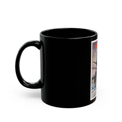 FLIGHT 90 1984 Movie Poster - Black Coffee Mug-Go Mug Yourself