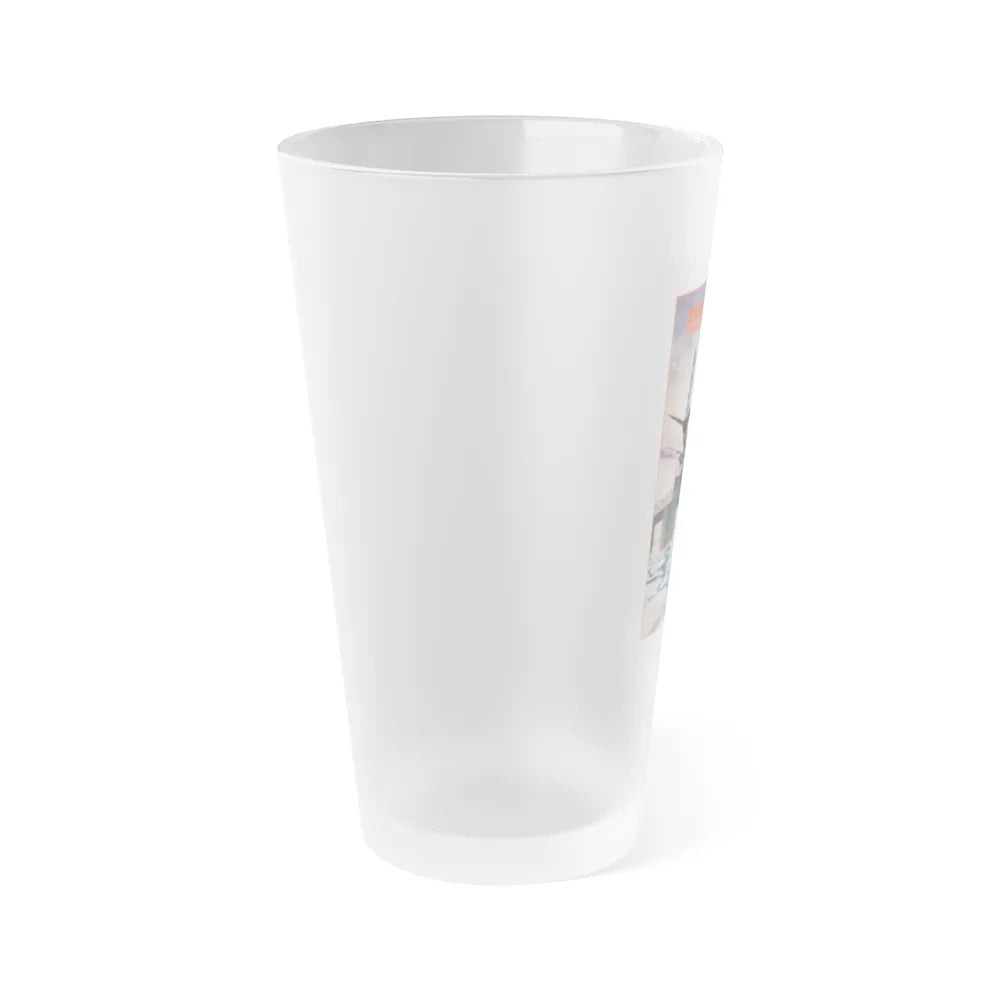 FLIGHT 90 1984 Movie Poster - Frosted Pint Glass 16oz-Go Mug Yourself