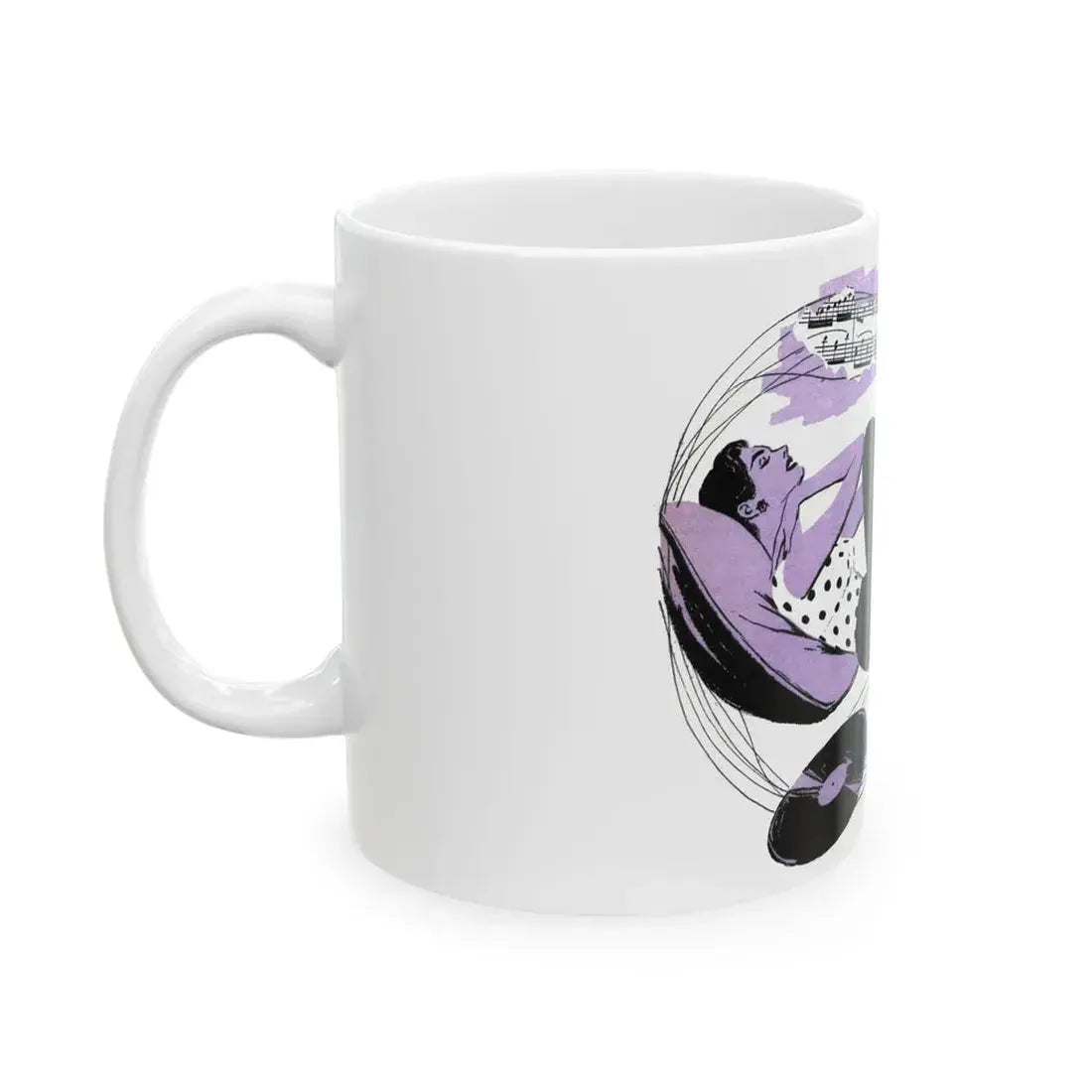 Flight To Beauty (3), Redbook, November 1955 - White Coffee Mug - Go Mug Yourself