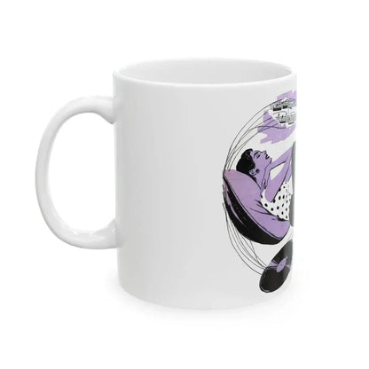 Flight To Beauty (3), Redbook, November 1955 - White Coffee Mug - Go Mug Yourself