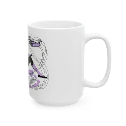 Flight To Beauty (3), Redbook, November 1955 - White Coffee Mug - Go Mug Yourself