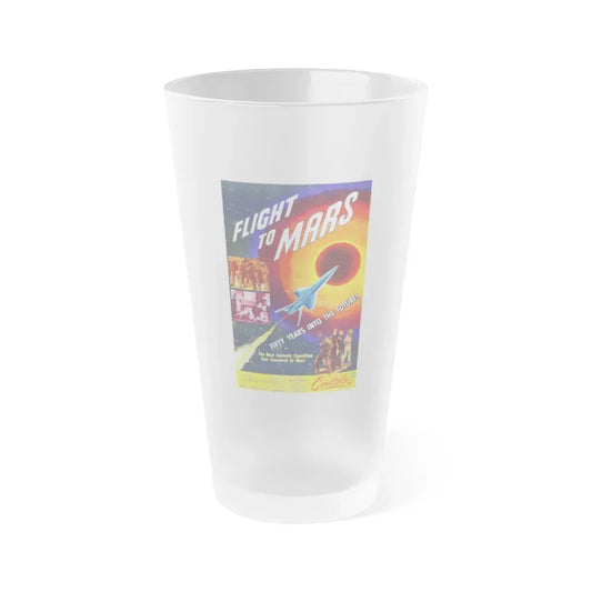 FLIGHT TO MARS 1951 Movie Poster - Frosted Pint Glass 16oz 16oz Frosted - Go Mug Yourself