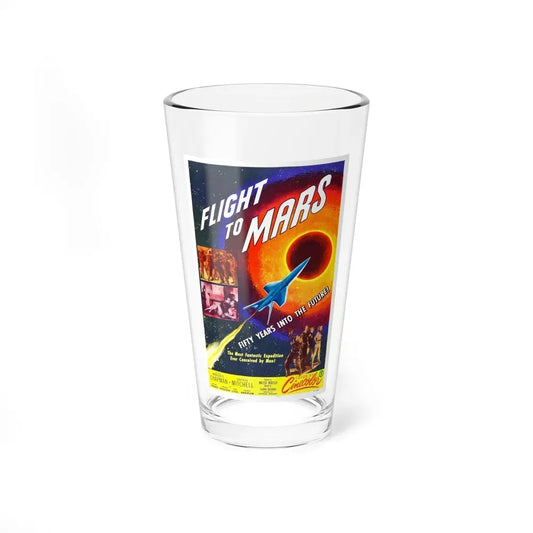 FLIGHT TO MARS 1951 Movie Poster - Pint Glass 16oz 16oz - Go Mug Yourself