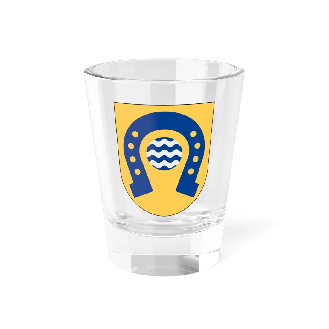 Flistad församling vapen (Sweden) (Coat of Arms) Shot Glass 1.5oz 1.5oz - Go Mug Yourself