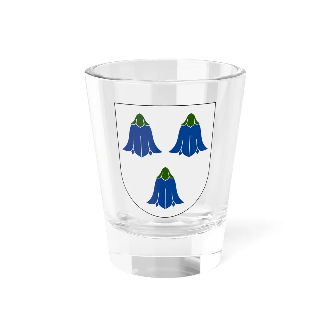 Floda vapen Kopparbergs län (Sweden) (Coat of Arms) Shot Glass 1.5oz 1.5oz - Go Mug Yourself