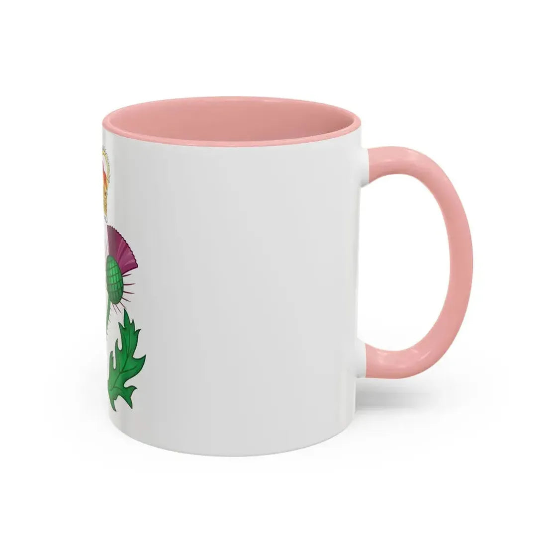 Floral Badge of Great Britain - Accent Coffee Mug - Go Mug Yourself