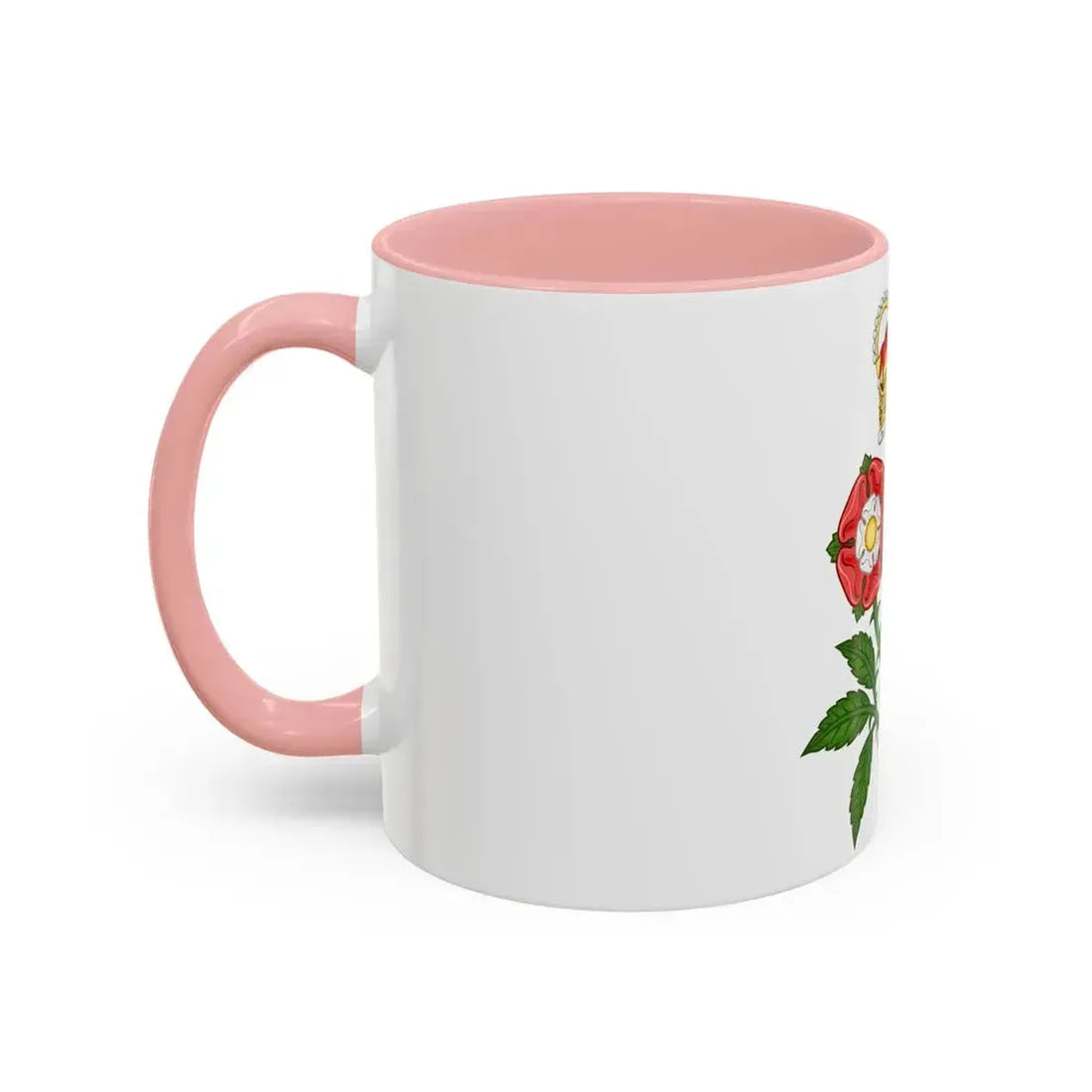 Floral Badge of Great Britain - Accent Coffee Mug - Go Mug Yourself