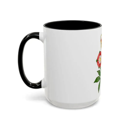 Floral Badge of Great Britain - Accent Coffee Mug - Go Mug Yourself