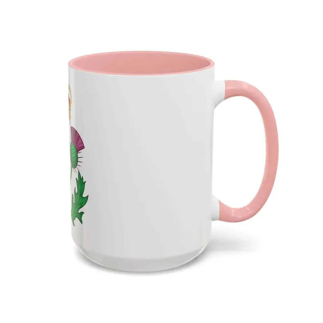 Floral Badge of Great Britain - Accent Coffee Mug - Go Mug Yourself